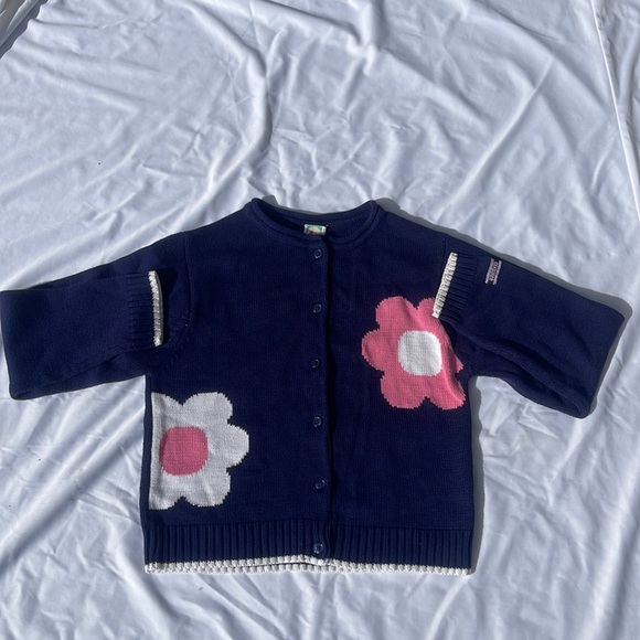 Girls navy blue sweater - Picture 1 of 4